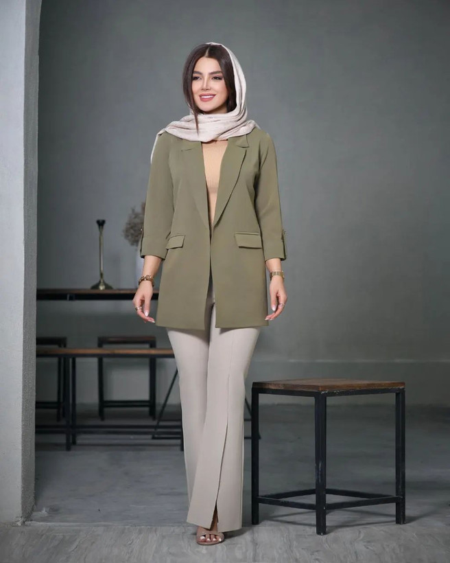 کت و شلوار زنانه مدرن شیک 0069 کالکشن شیک پوشان