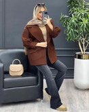 پالتو زنانه زمستانه فانتزی 0079 کالکشن شیک پوشان