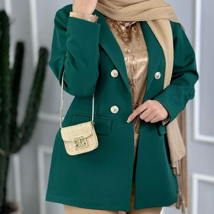 کت تک زنانه مزونی زیبا 0123 کالکشن شیک پوشان