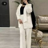 کت و شلوار زنانه مزونی مدرن 0151 کالکشن شیک پوشان