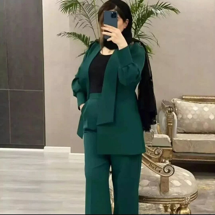 کت و شلوار زنانه مزونی مدرن 0151 کالکشن شیک پوشان