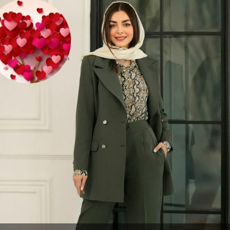 کت و شلوار زنانه شیک خاص 0182 کالکشن شیک پوشان