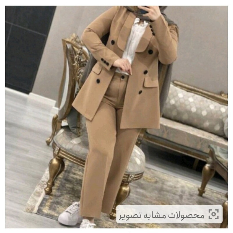 کت و شلوار زنانه مدل فانتزی مجلسی 0188 کالکشن شیک پوشان