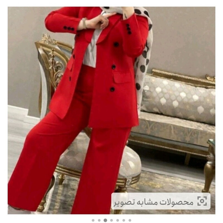 کت و شلوار زنانه مدل فانتزی مجلسی 0188 کالکشن شیک پوشان