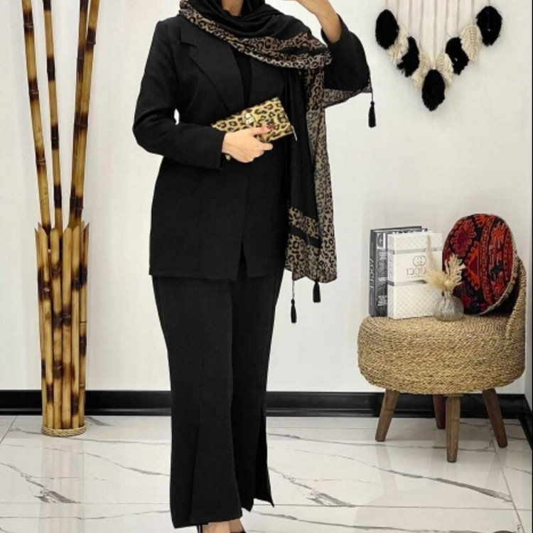 کت و شلوار زنانه فانتزی مزونی مجلسی 0192 کالکشن شیک پوشان