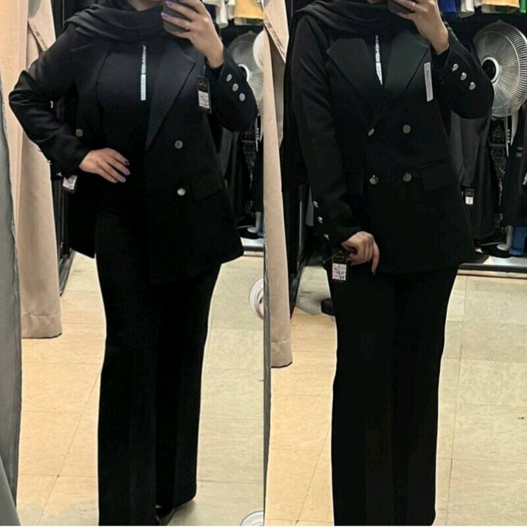 کت و شلوار زنانه زیبا و مجلسی 0208 کالکشن شیک پوشان