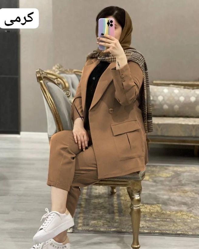 کت و شلوار زنانه جذاب فانتزی 0281 کالکشن شیک پوشان