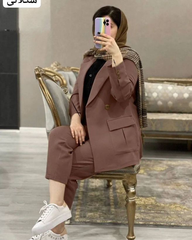 کت و شلوار زنانه جذاب فانتزی 0281 کالکشن شیک پوشان