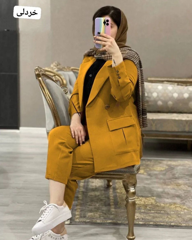 کت و شلوار زنانه جذاب فانتزی 0281 کالکشن شیک پوشان