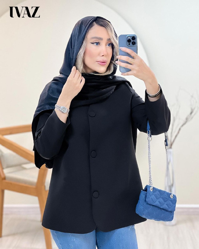 کت تک زنانه مزونی جذاب 0296 کالکشن شیک پوشان