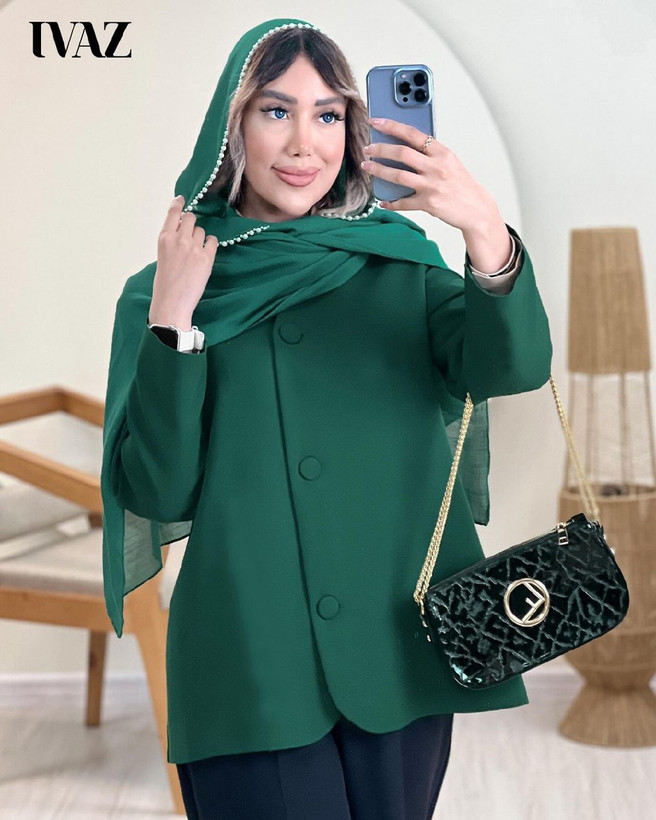 کت تک زنانه مزونی جذاب 0296 کالکشن شیک پوشان