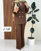 کت و شلوار زنانه زیبا و شکیل یاقوت 0396 کالکشن شیک پوشان