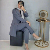کت و شلوار زنانه امجلسی اداری پرسنلی 0432 کالکشن شیک پوشان