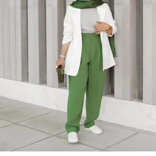 کت و شلوار زنانه دو رنگ زیبا 0441 کالکشن شیک پوشان